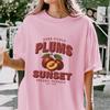 Sunset Plums T-Shirt and Kids Tshirt – Vintage Fruit Graphic Tee – Retro Farmers Market Shirt and Kids Tshirt USA