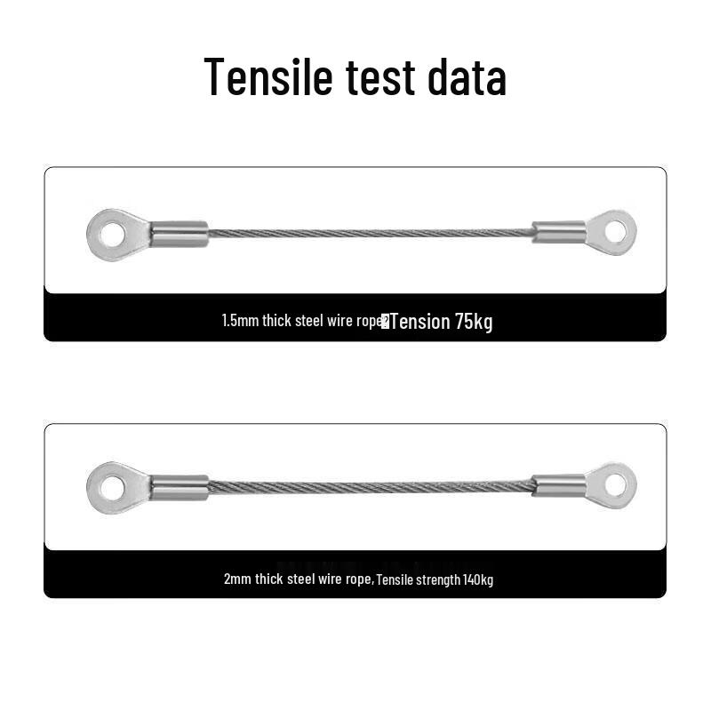 Stainless Steel Outdoor Lighting Safety Rope with M4 Terminal