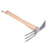 Hoe Rake Hand Tool Simple Practical Fine Workmanship Beech Handle Stainless Steel Small Hoe