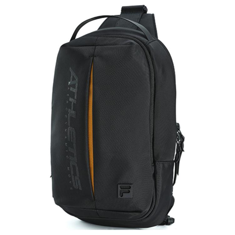 New FILA Fabric Crossbody Bag Sling Bags Extra Small Men's Pitch Black A13M431106FBK