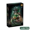 Moc City Treehouse Piranha Plant Horrors Shop Building Blocks Cannibal Flower Cabin Openable Mouth Bricks Toys For Kids Gift