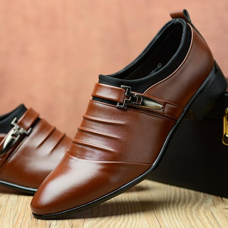 Herrenschuhe Business Lederschuhe Luxus Slipper Oxfords Spitzschuh Herren Hochzeitsschuhe Loafer Klassische Übergröße Formeller Schuh