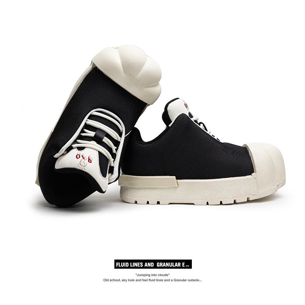 

Кошачьи когти низкие кеды с большой головой новая парусиновая обувь платформа увеличивающая рост универсальная обувь для пар спортивная и повседневная обувь модная обувь 44 чёрный