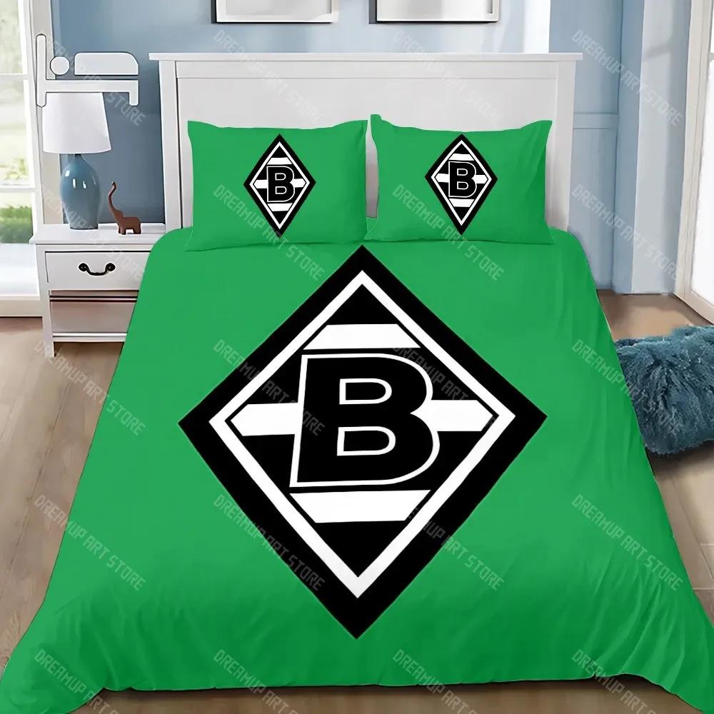 Copripiumino Federa Set Biancheria da Letto BorussiaS M-MonchengladbachS Adulto RagazzoRagazza Decorazione Camera da Letto Regalo per Bambini Singolo Grande