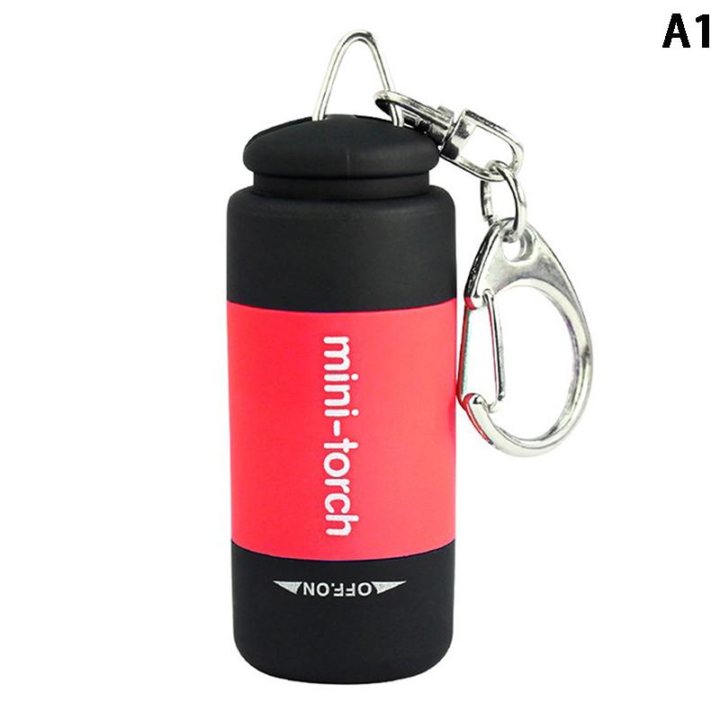 Travel Outdoor Portable Children'S Flashlight Small Keychain Light Usb Charging Flashlight Strong Led