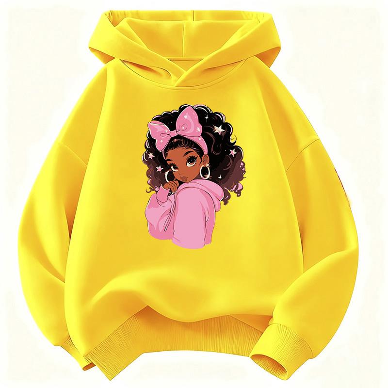 90S Fashion Gilrs Design Hooded Kids Children's Sweatshirt Cute Hoody for Boys Girls Spring Casual Hoodies Clothes