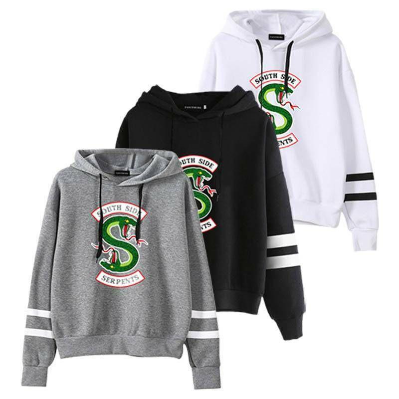 Serpents South Side Hoodie Riverdale Veronica Snake Gang Sweatshirt Top Pullover