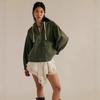 Autumn Denim Pullover Women's Fashion Loose Casual Hooded Denim Long-sleeved Top