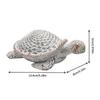 Coastal Style Resin Turtle Decorative Piece with Texture for Desktop Display. Maritime Beach Style Home Decoration Sculpture.
