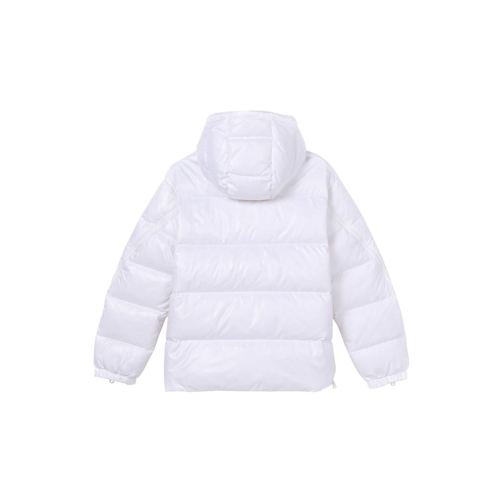 Adidas Originals Trefoil Logo Warm Cuff Zipper Casual Short Warm Down Jacket Women jackets White H36775