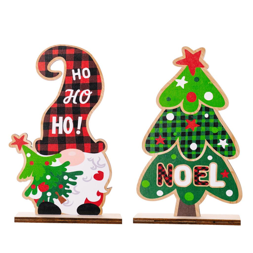 Cute Colorful Wooden Gnome Decorations Ideal For Christmas Tree And Party Decor