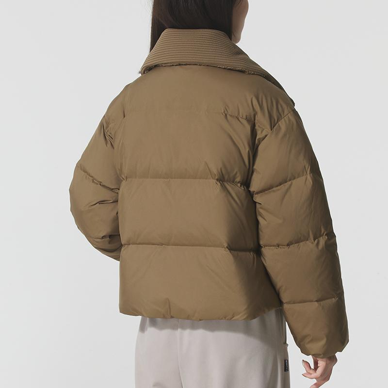 Puma Winterized Turn Down Collar Warm Water Resistant Windproof Solid Color Zipper Duck Down Jacket Women jackets 635807-93