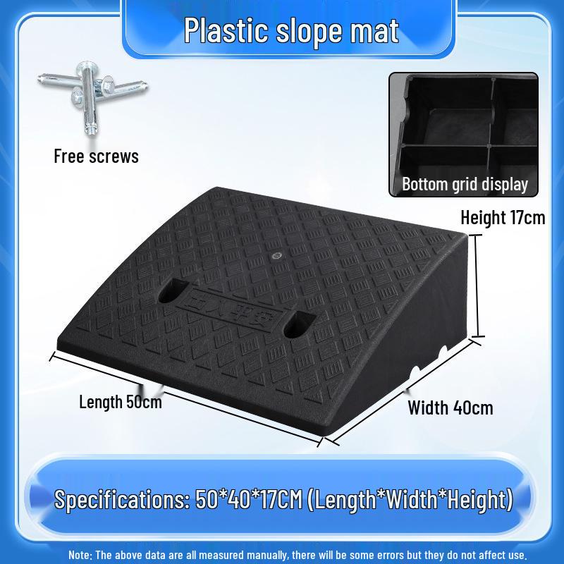 Home Car Step Threshold Mat - Plastic Curb Ramp
