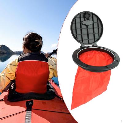 Tapa de escotilla de cubierta de kayak de 6 pulgadas Accesorios marinos Sellado Fácil de instalar Placa con bolsa de almacenamiento