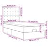 Ottoman Bed with Mattress Blue 90 x 190 cm Fabric