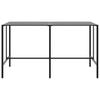9 Piece Garden Bar Set Black Powder Coated Steel