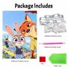 Disney Pearl Painting DIY Judy and Nick CP Feeling Directly Full of Pearl Art Painting Pearl Gem Painting, Home Wall Decoration Crafts
