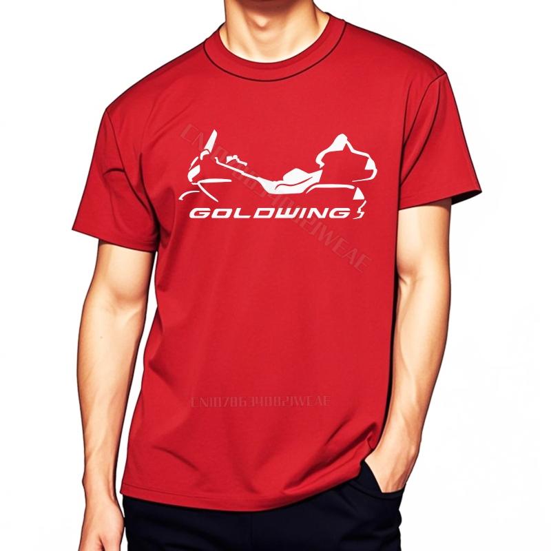 Unisex t shirt Soft Cotton Tshirt Goldwing Motorcycle Graphic Design Breathable Streetwear Tshirts New Arrived Vintage Plus Size