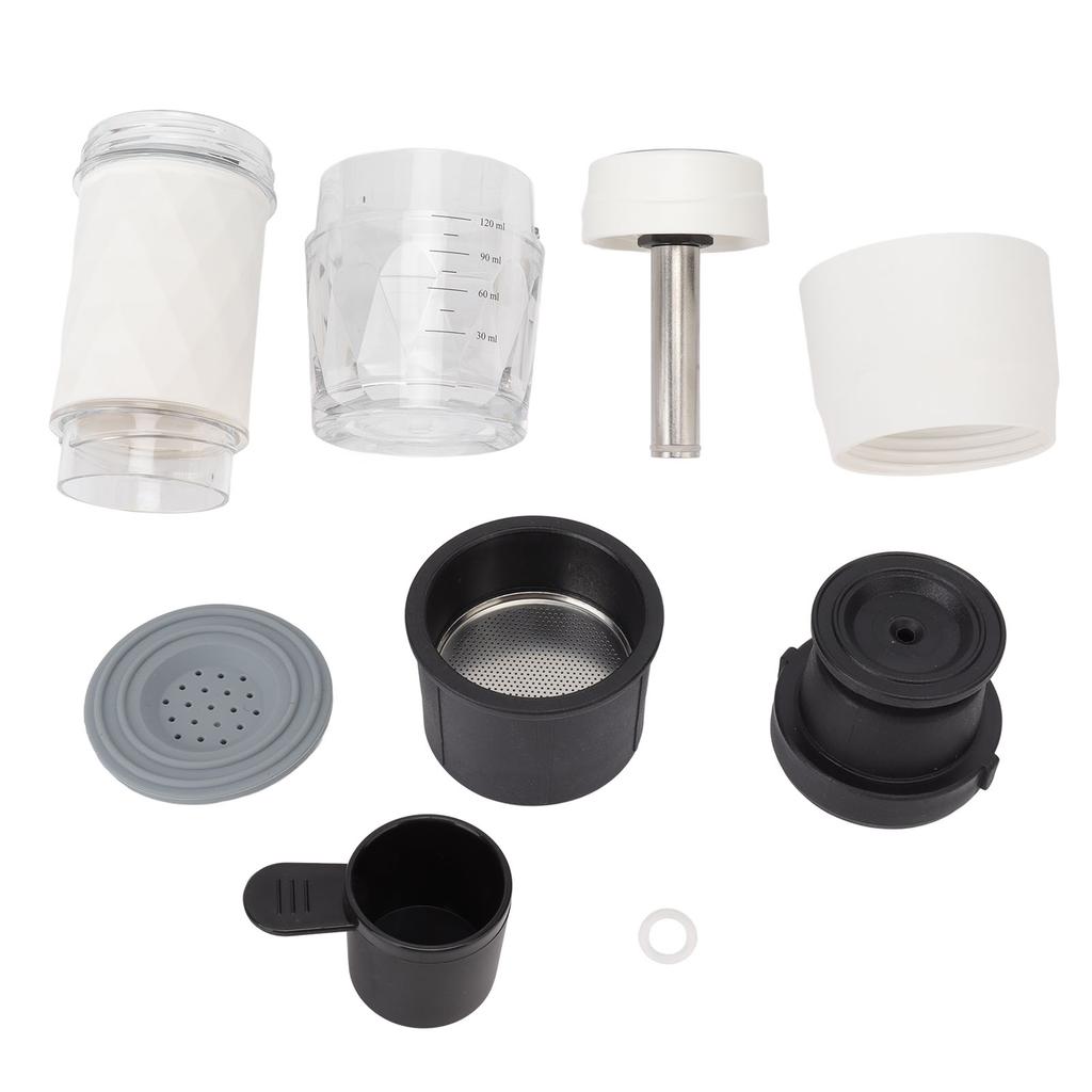 Maual Hand Coffee Maker Portable Travel Coffee Machine Compatible Ground Coffee and Coffee Capsule