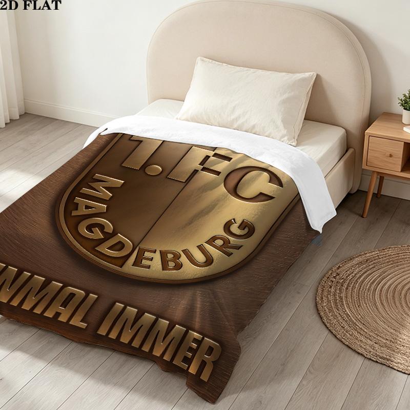 1PC 1 Fc Magdeburg Patterned Flannel Blanket Suitable For All Seasons For Home Decor Warmth And Comfort Gifts Holiday Present