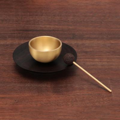 1 Adet Mini Singing Bowl Taşınabilir Uçucu Yağ Difüzörü Meditasyon Ses Kasesi Yoga, Şifa, Çakra Dengeleme, Rahatlama İçin