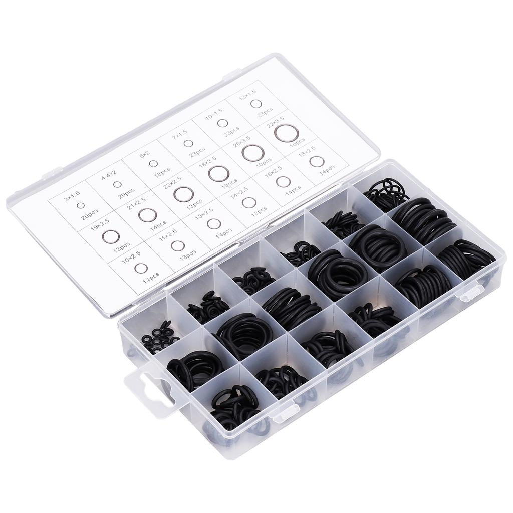 279 szt. Zestaw uszczelek O-ring do hydrauliki Gumowy odporny na zużycie Zestaw asortymentowy O-ringów do samochodów