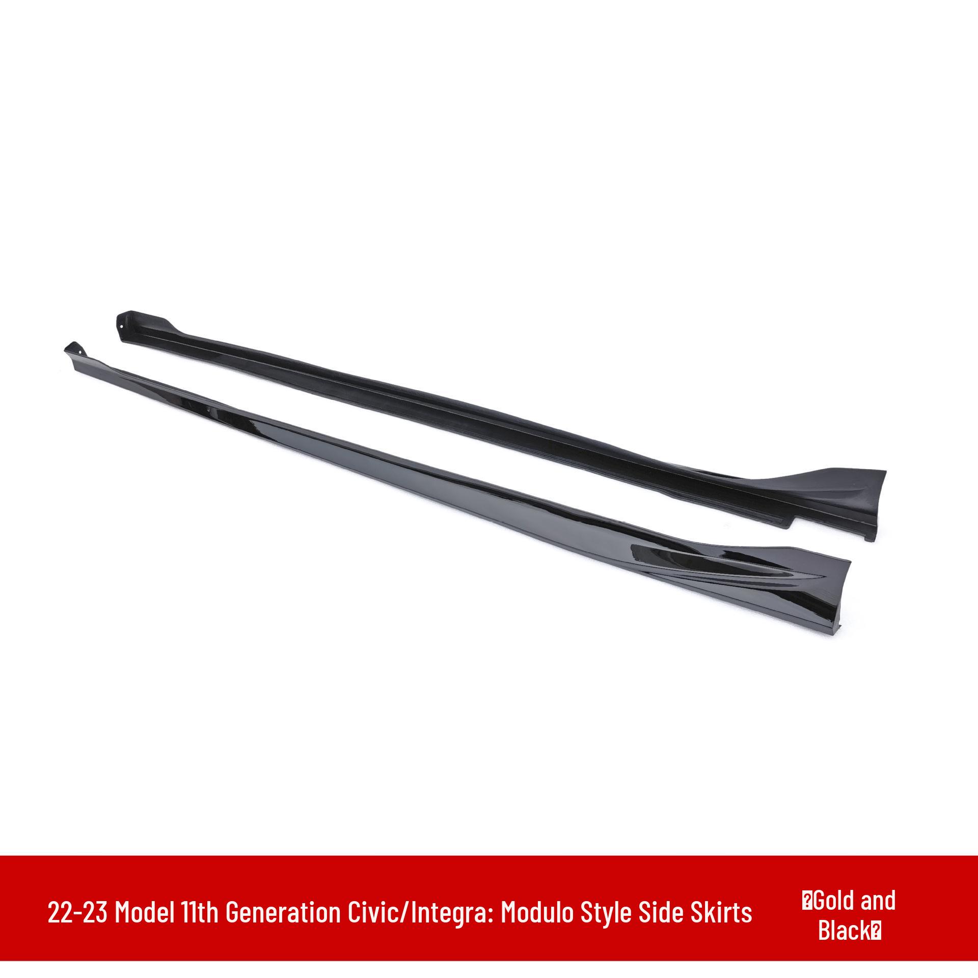 22-Model 11th Gen Civic Modulo Style Body Kit: Side Skirts, Front Lip, Rear Spoiler & Diffuser Fins