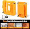 Tool Holders and Battery Mounts for Dewalt 20V and Milwaukee Tools ABS Drill and Battery Storage Rack for Garage, Workshop