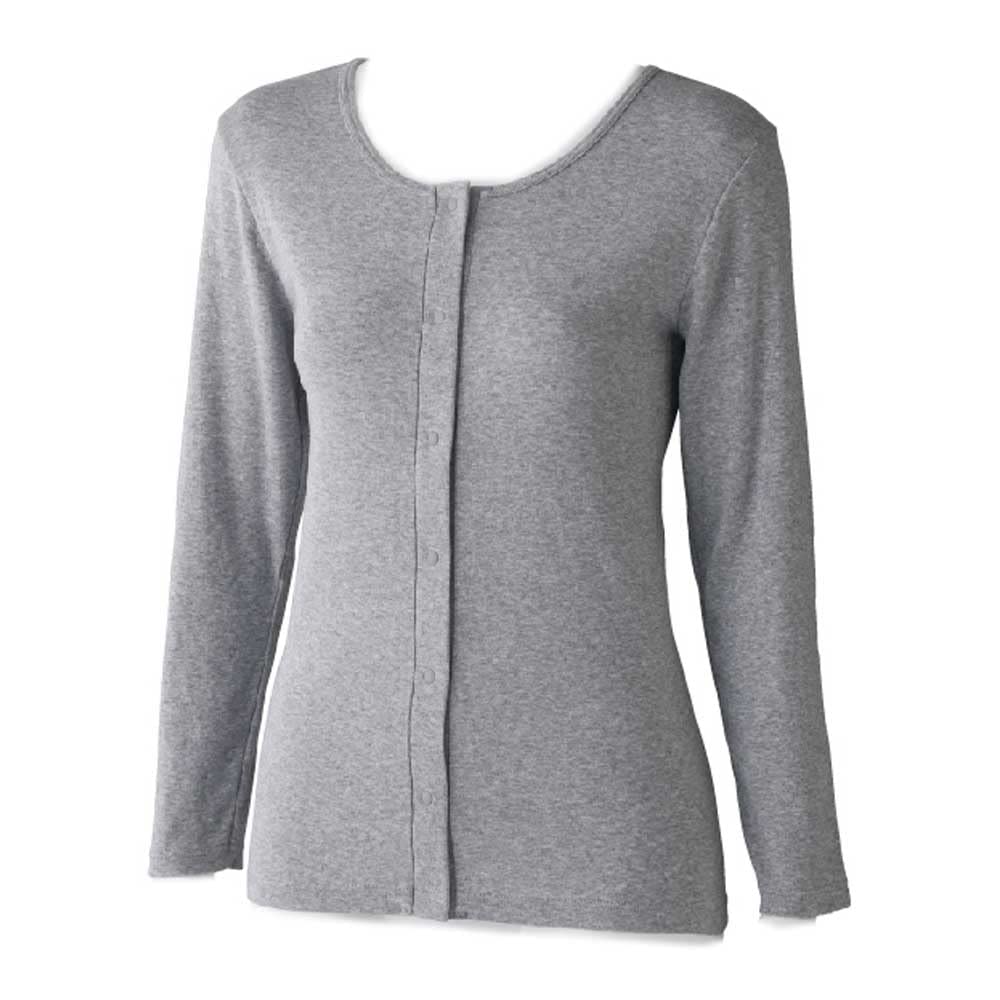 

[Asakusa Kimono Market] Women s Long-Sleeved Heathered Furisode Undergarment with Hook and Loop Closure (Heather Gray, Size M)