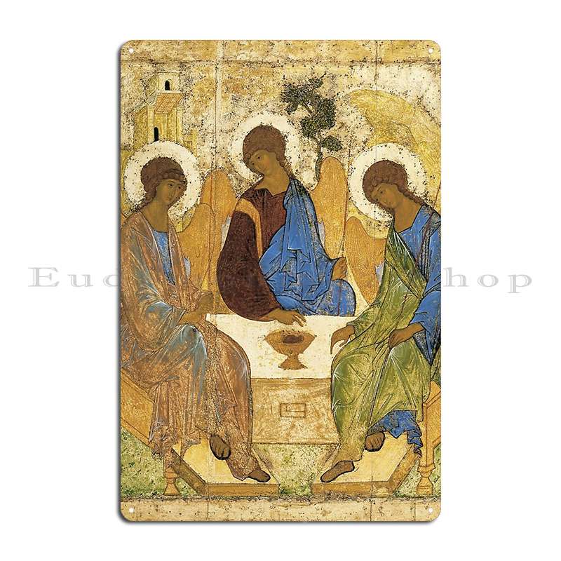 Theodora Byzantine empress mosaic Byzantine Gold Mosaic of Christ from Hagia Sophia Metal Cave Customized Funny Tin Sign Poster 20x30cm(7.8x11.8inch)