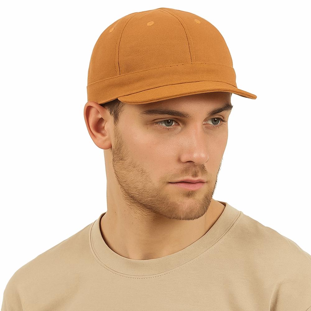 Japanese Style Short Brim Baseball Cap Solid Color Peaked Cap Versatile Sun Hat  Girl