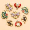 Colorful Enamel Insect Pendants: Ant, Dragonfly, Beetle – DIY Jewelry Accessories (4 Styles)