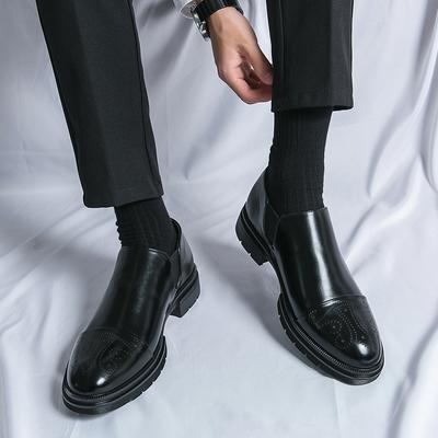 Fashion New Male Comfortable Business Shoe Hot Sale Mens Stylish Loafers Men Wedding Dress Shoes Men Leather All-match Coiffeur Shoes