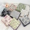 58 Cotton Linen Small Square Silk Scarf for Women - Spring/Autumn/Summer Korean Style Headband & Decorative Scarf
