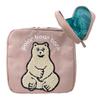 Large Freestanding Nylon Pouch with Embroidered Bear and Fluffy Lightweight and Perfect for Featuring a Cute Animal and Character Design Capacity,