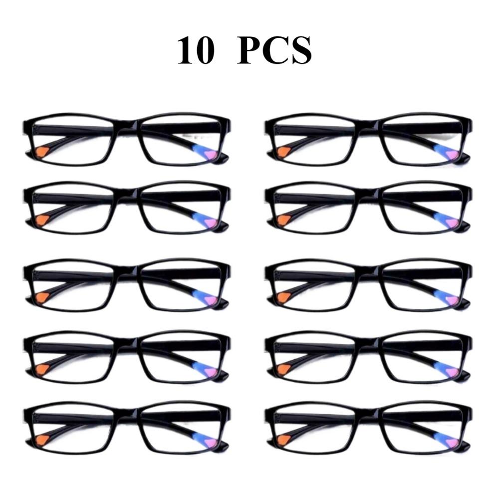 

10 PCS Reading Glasses Ultralight Anti Blue-Ray Light Presbyopic Glasses Hyperopia Eyewear Readers +1.0 1.5 2.0 2.5 3.5 4.0 2.5