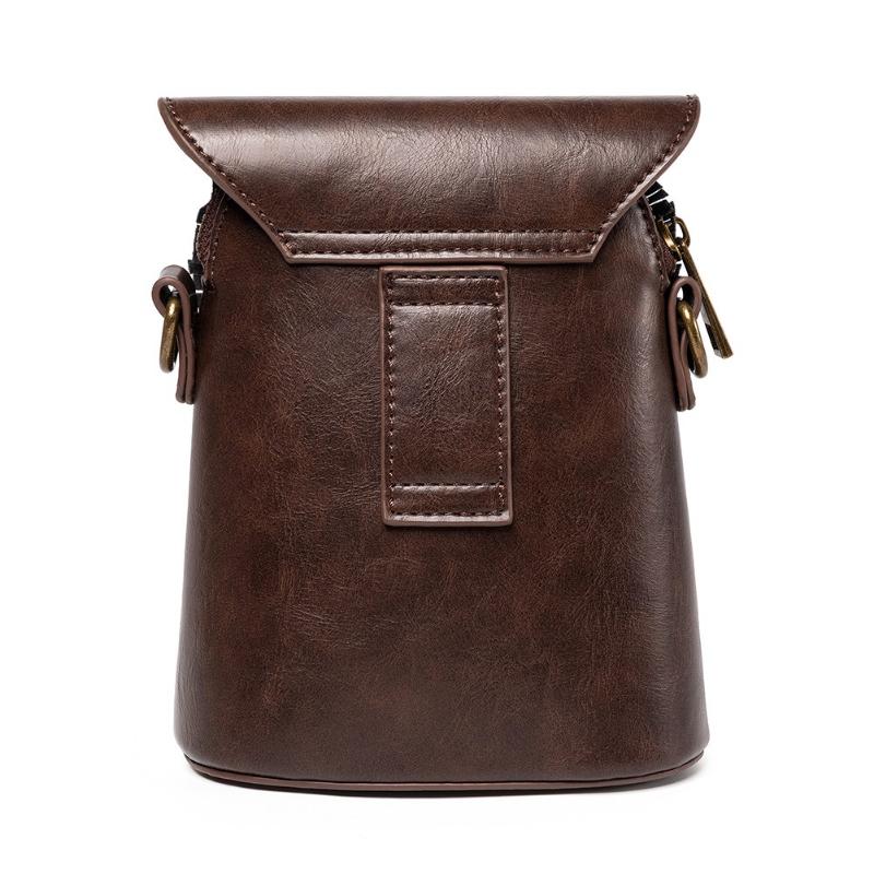 Zomer Nieuwe Persoonlijkheid Uil Telefoon Tas Steampunk Retro Cool Tandwiel Wiel MINI Portemonnee Premium PU Klinknagel Schouder Diagonaal Straddle Tas voor Mannen en Vrouwen