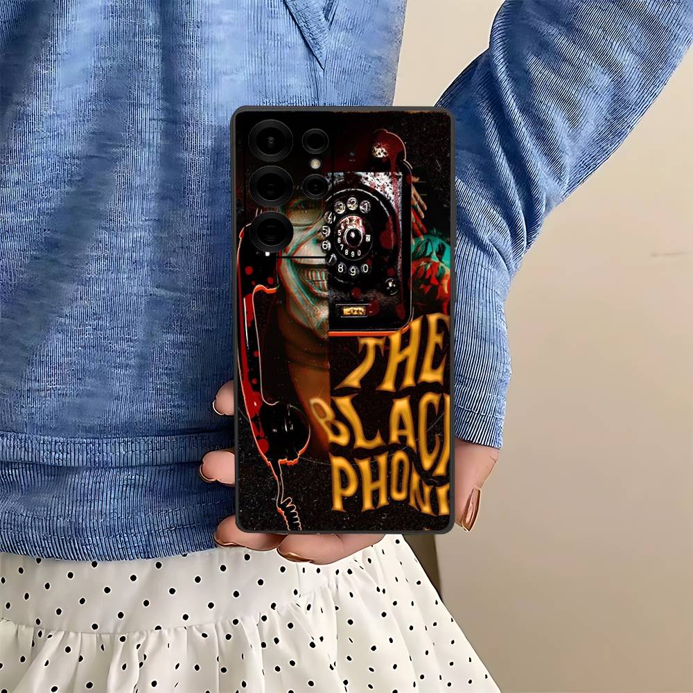 Horror Movie The B-Black P-Phone Phone Case For Samsung S 24 Fe 25 Ultra Plus 20 Lite 21 30 22 23 24 22 Ultra 5G Fundas