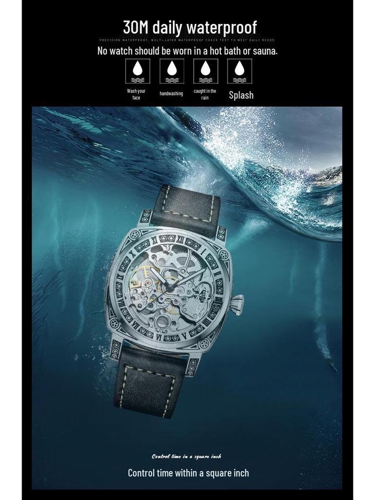 Reloj Mecánico de Lujo Suizo TWCIS Resistente al Agua para Celebridades con Diseño de Alta Calidad