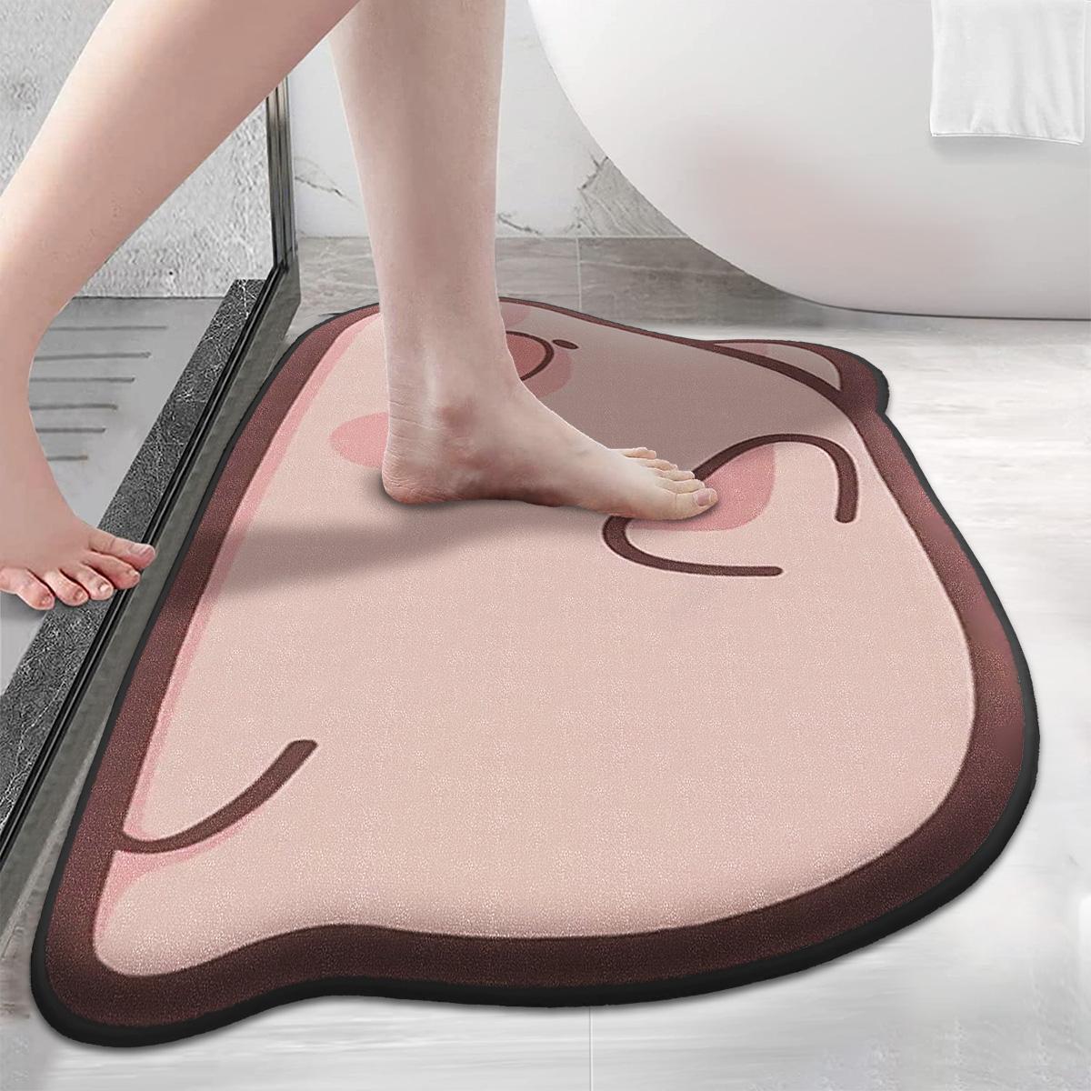 

Симпатичный коралловый бархатный утолщенный нескользящий коврик для ванной комнаты декоративный коврик с защитой от пятен впитывающий коврик для пола коврик для входной двери 40cm x 60cm