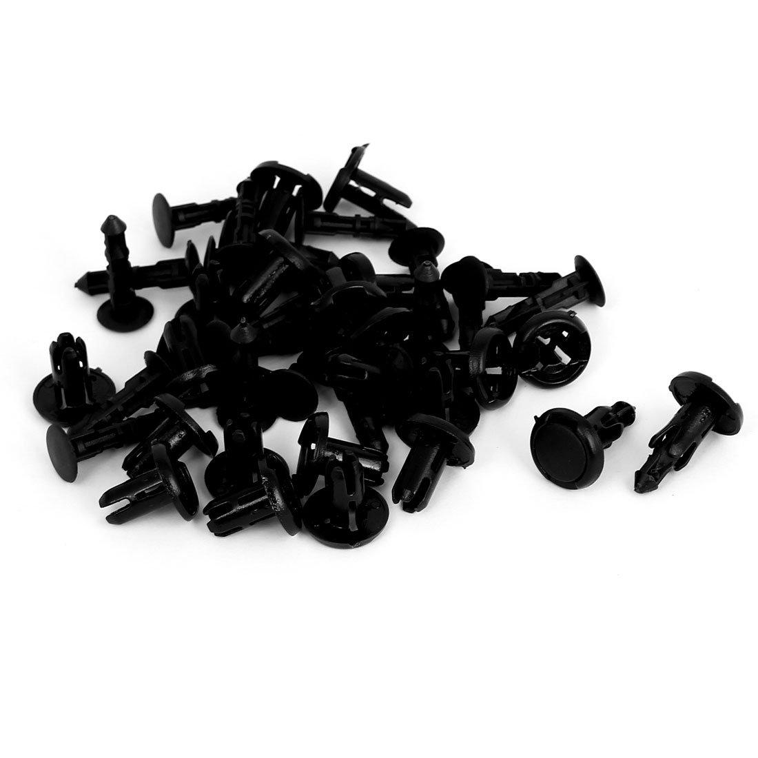 

uxcell Clip Rivet Fasteners for Toyota Car Bumper Push 8mm Plastic 22pcs чёрный