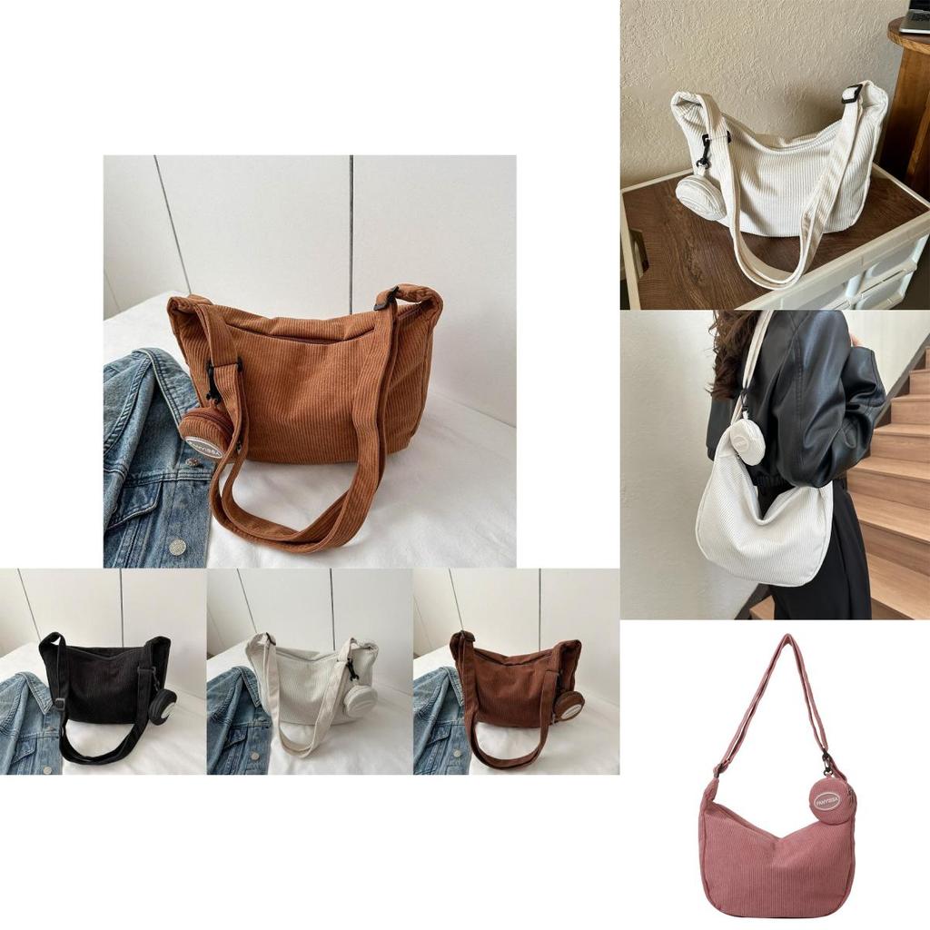 Stylish Versatile Womens Crossbody Bag With Vintage Chic Design And Soft Canvas Material