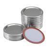 Mason Jar Lids Regular Mouth Canning Lids Silver Reusable Metal Canning Jar Lids Leak-proof Split-Type Canning Caps 50/100/200
