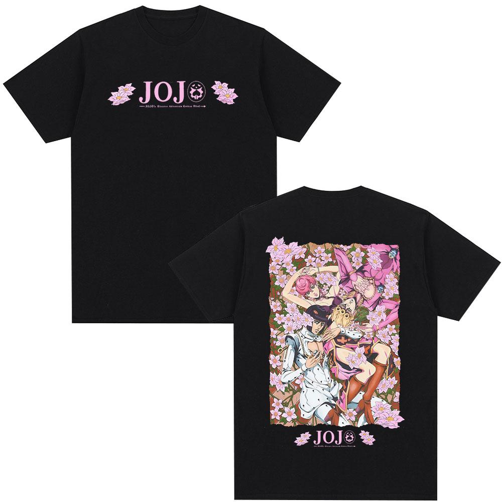 

2026 Anime JoJo Bizarre Adventure T-shirt Giorno Giovanna Bruno Buccellati T-shirts Men s Women Casual Parent-child Soft T Sh... S разноцветный