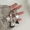Retro Electric Guitar Star Pendant Bass Keychain Women's Student Bag Keychain Pendant