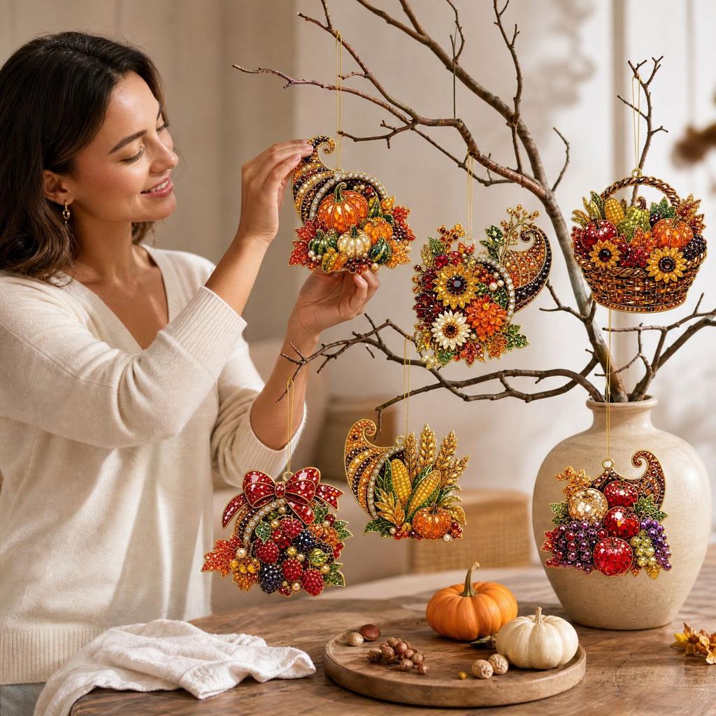 Seasonal Pendant Ornament Set for Hanging Decoration - Decorative Charm Accessories