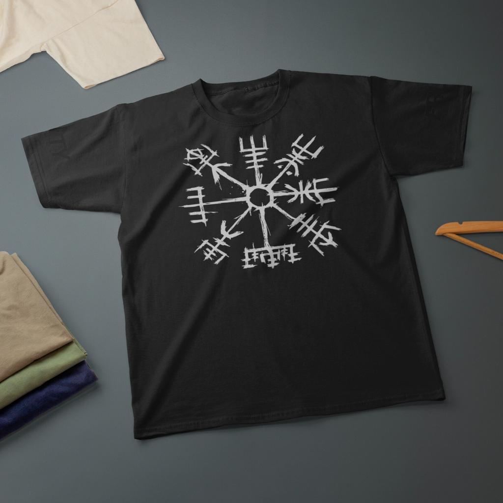 Viking Compass Nordic Rune T-shirts In Various Sizes and Colors Are Interesting T-shirts That Can Be Worn By Both Men and Women