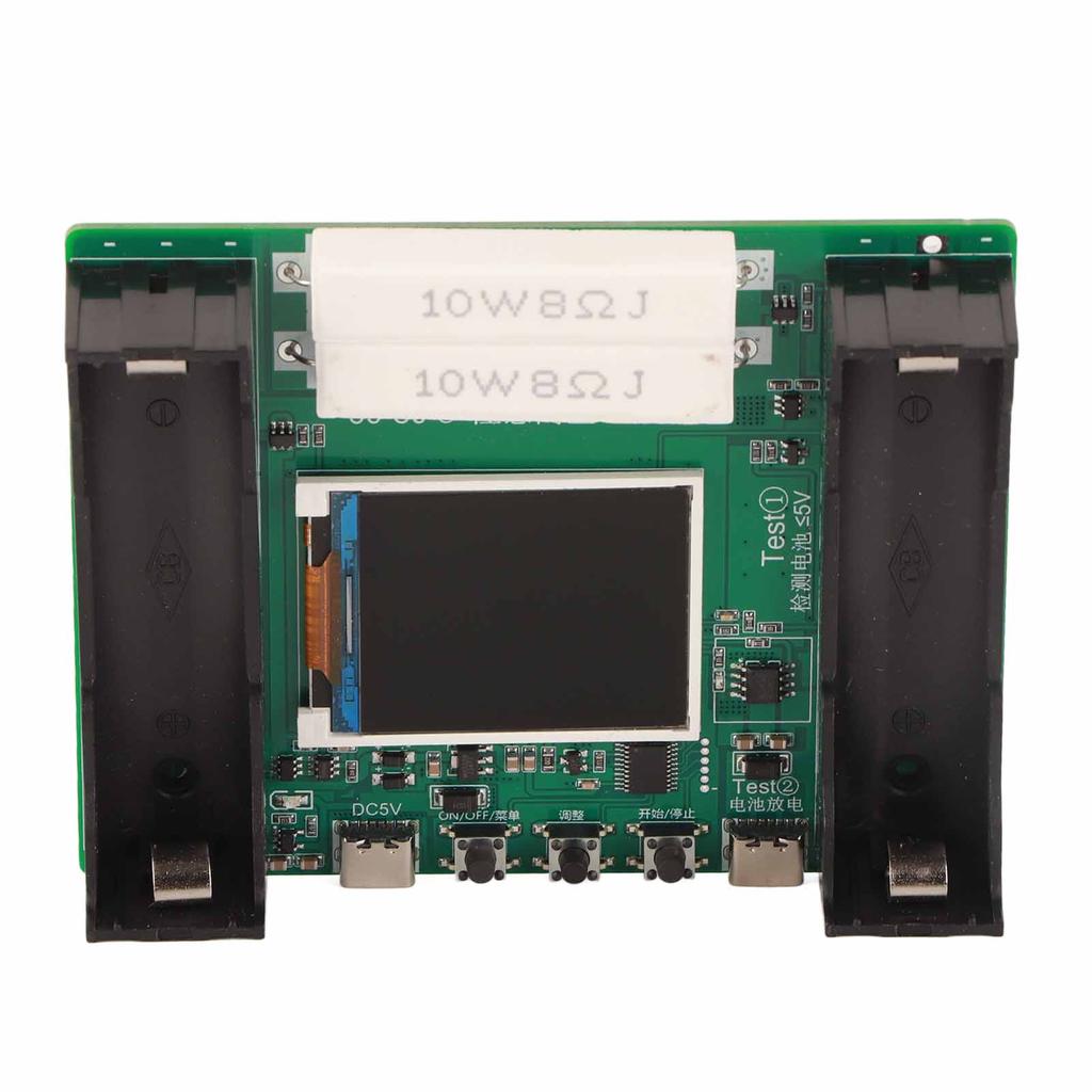 Battery Internal Resistance Tester 1.77in LCD Display Modes Adjustable 18650 Lithium Battery Capacity Tester DC5V