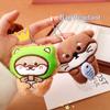 Cute Animation Plush Kitten Keychain Creative Fashion Squeak Cat Pendant Backpack Decoration Pendant Accessories Present