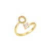 26 Letters Adjustable Open Ring: Women's Niche Design for Index or Pinky Finger - Fashionable Korean Style